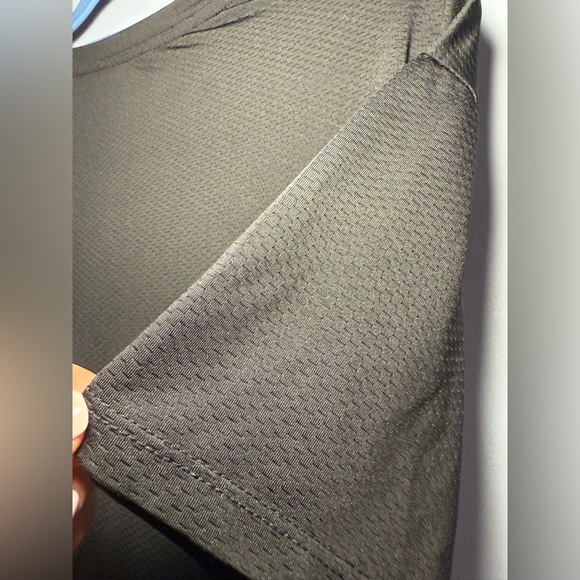 Bebe Brown Short Sleeve Tee with Metallic Logo - Picture 4 of 4